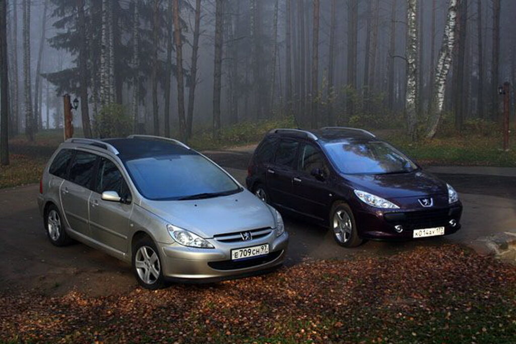 Peugeot 307 SW pre-restyling and restyling