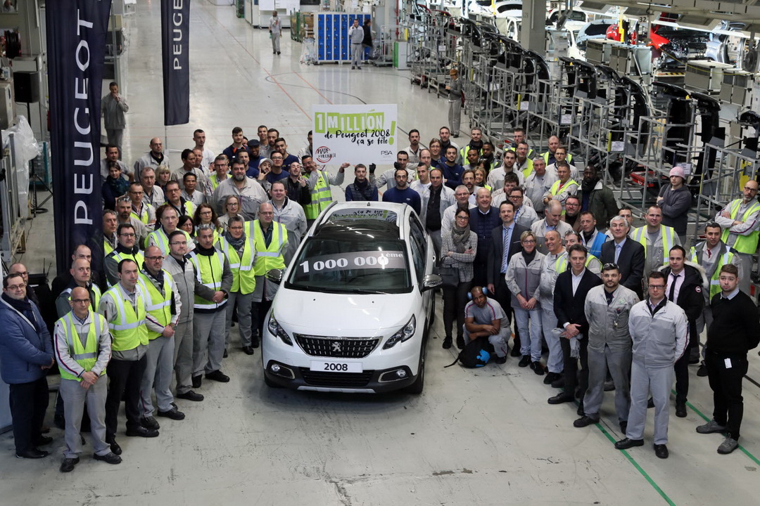Release of the millionth Peugeot 2008