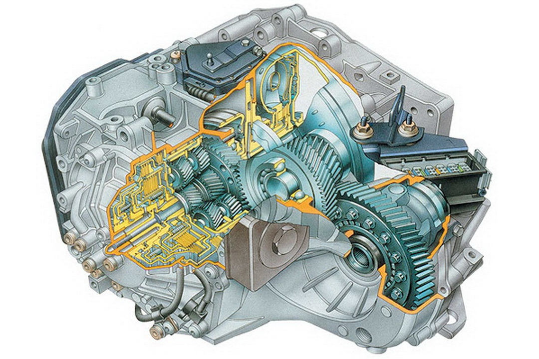 Internal structure of automatic transmission AL4