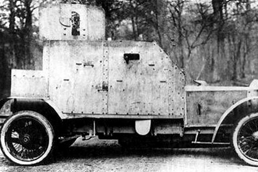 Peugeot armored car of the Belgian Expeditionary Force in Russia