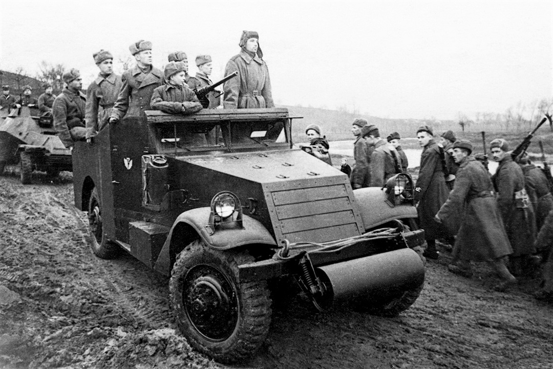 Armored personnel carrier M3 Scout in the service of the Red Army
