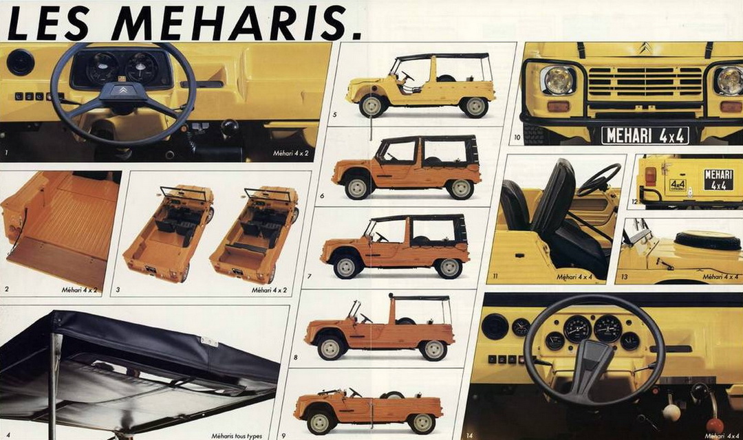 Fragment of Citroën Mehari '1980 advertising brochure