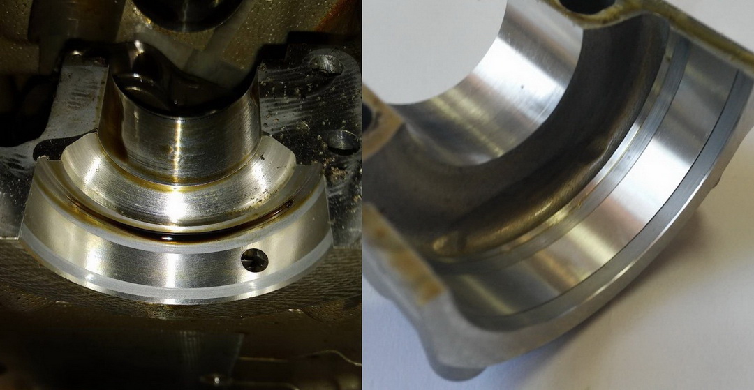 Wear of aluminum surfaces of the cylinder head and cover from friction against steel