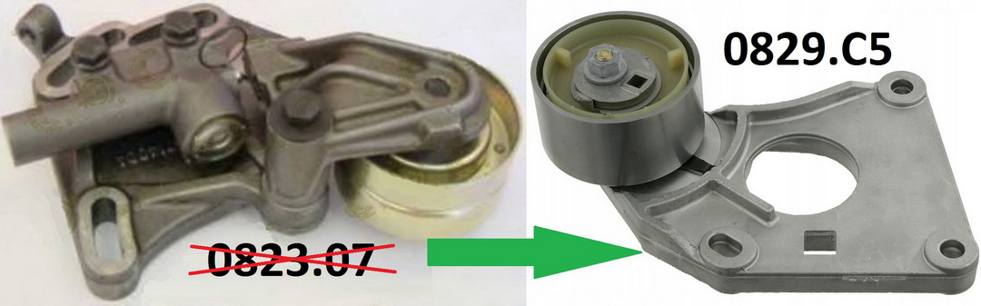 The evolution of the timing belt tensioners of the ES9 and L7 engines